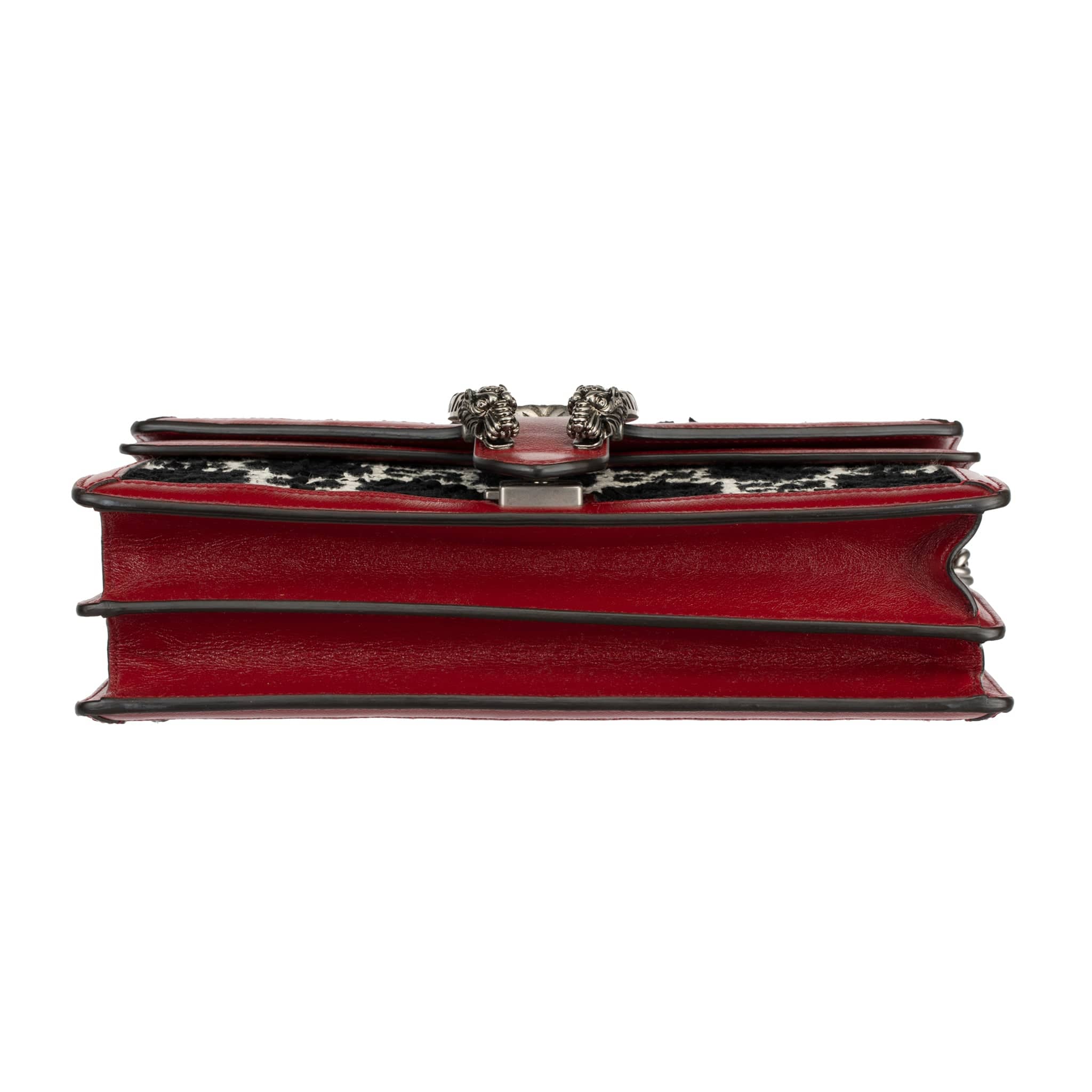 GUCCI DIONYSUS BLACK, RED & WHITE TWEED SHOULDER BAG - On Repeat