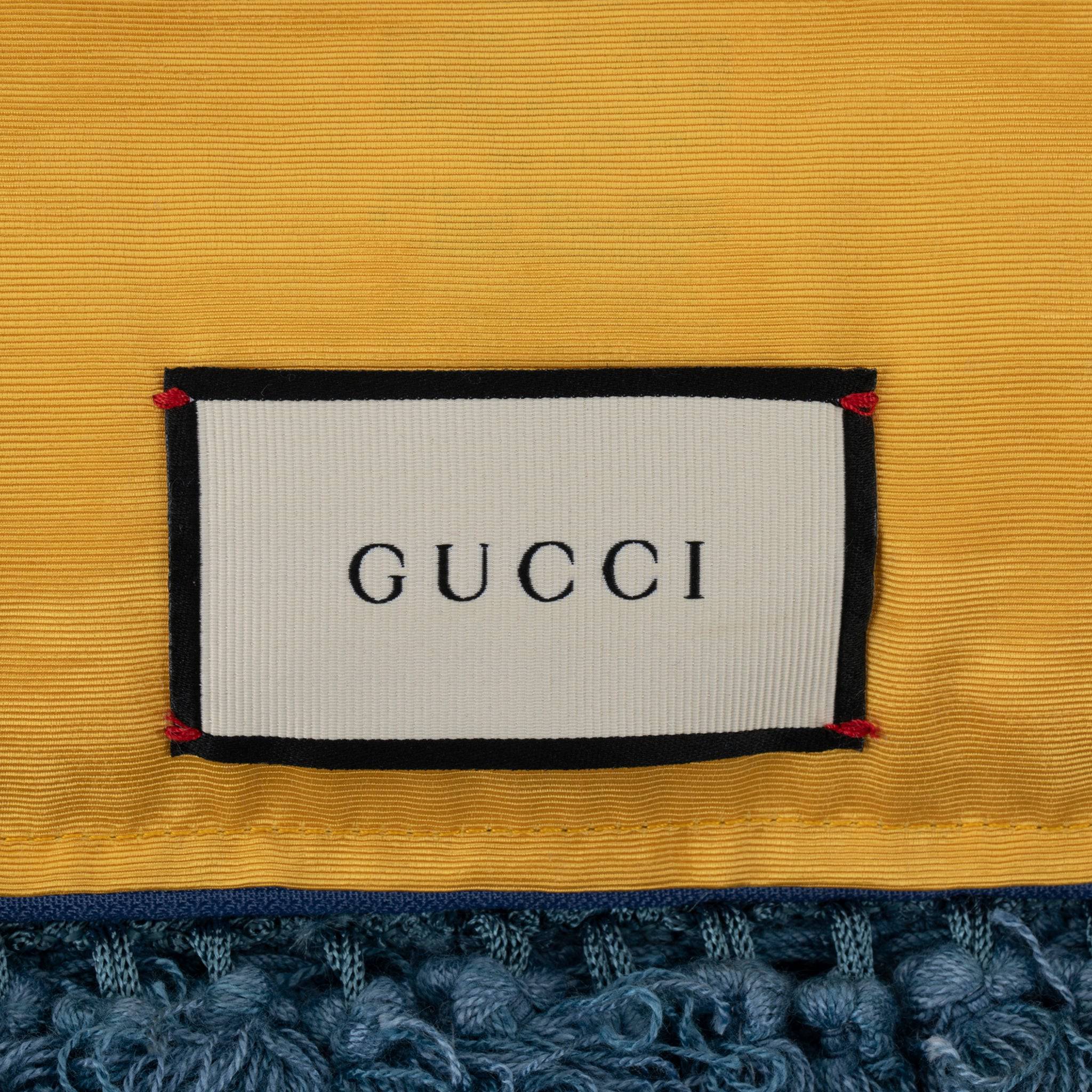 GUCCI NEEDLE POINT MAISON DE L'AMOUR CUSHION WITH EMBROIDERY - On Repeat