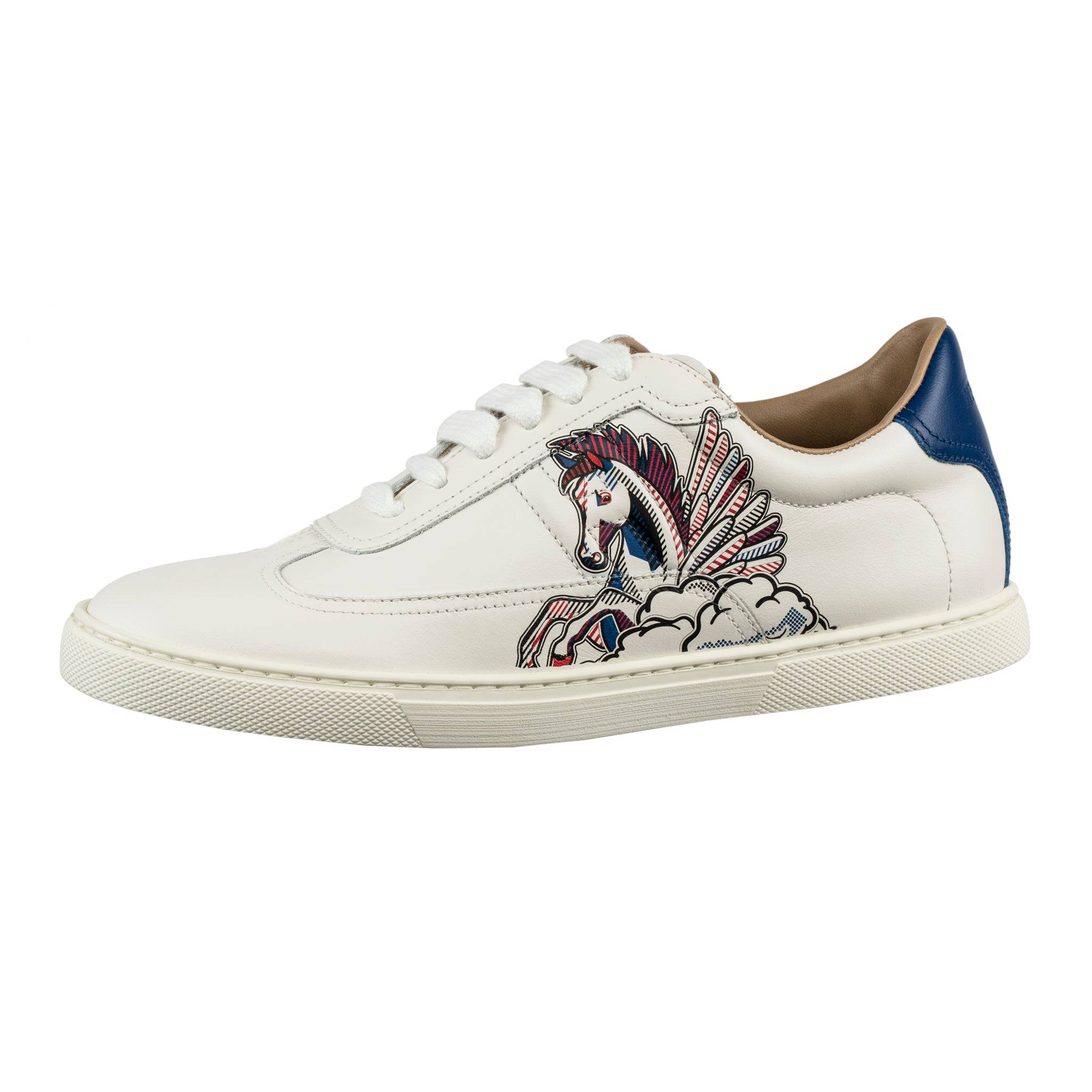 HERMES QUICKER SNEAKER WITH PEGASUS DESIGN 37.5 FR - On Repeat