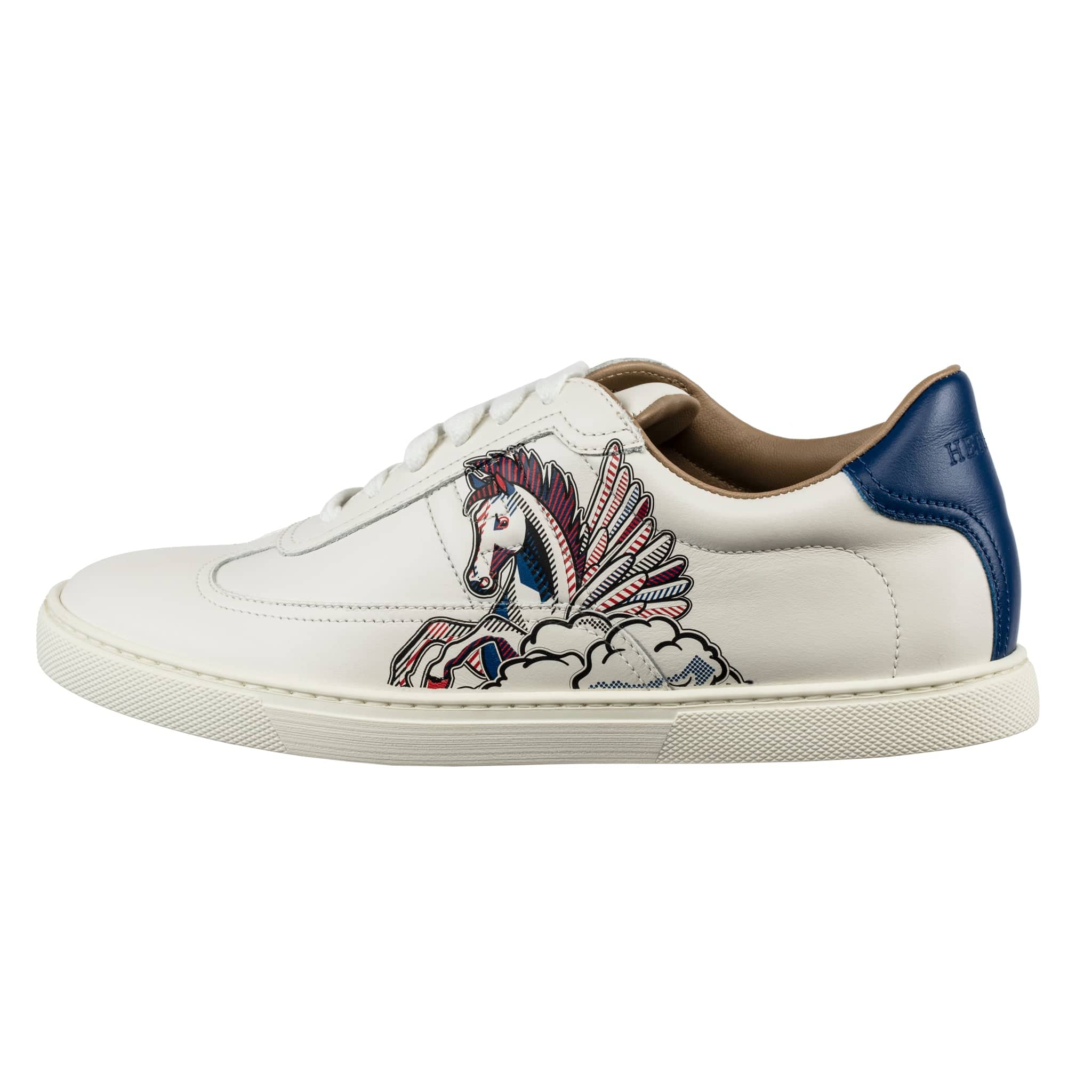 HERMES QUICKER SNEAKER WITH PEGASUS DESIGN 37.5 FR - On Repeat