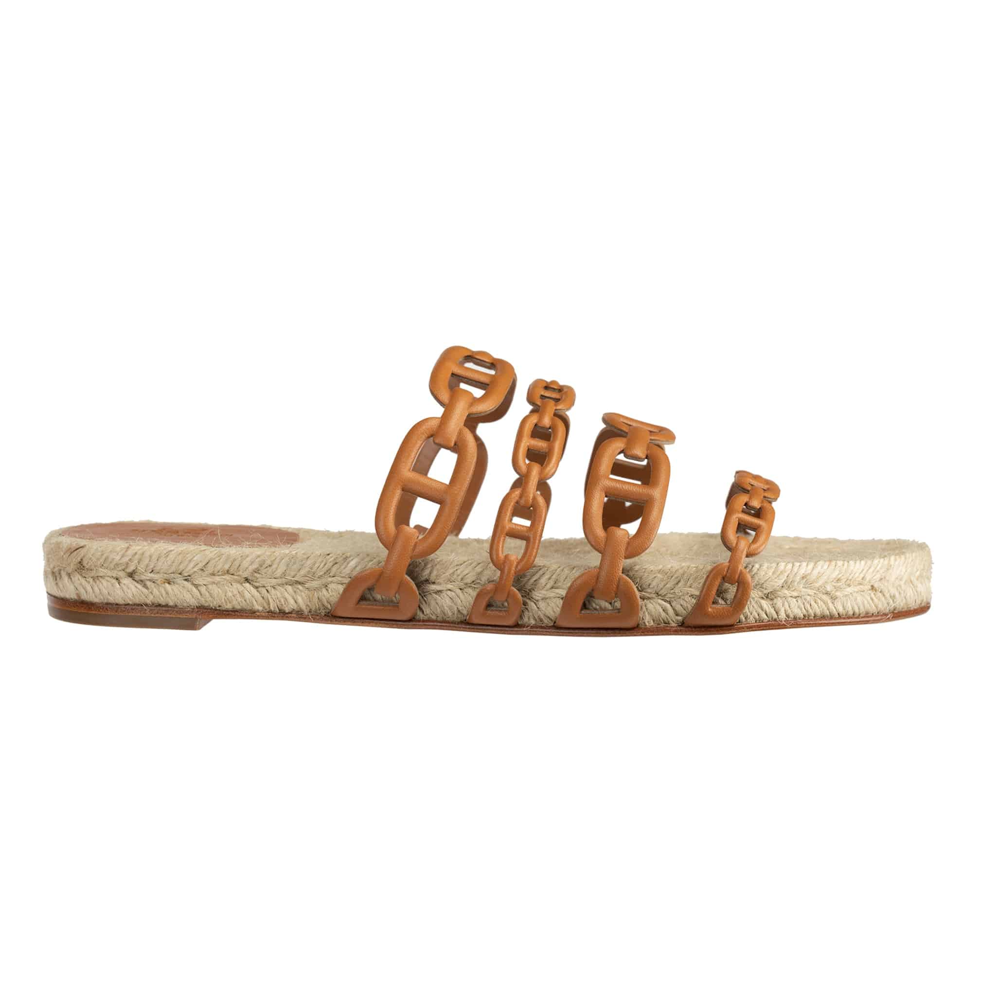 HERMES ANCONE ESPADRILLE NAPPA LEATHER GOLD - On Repeat