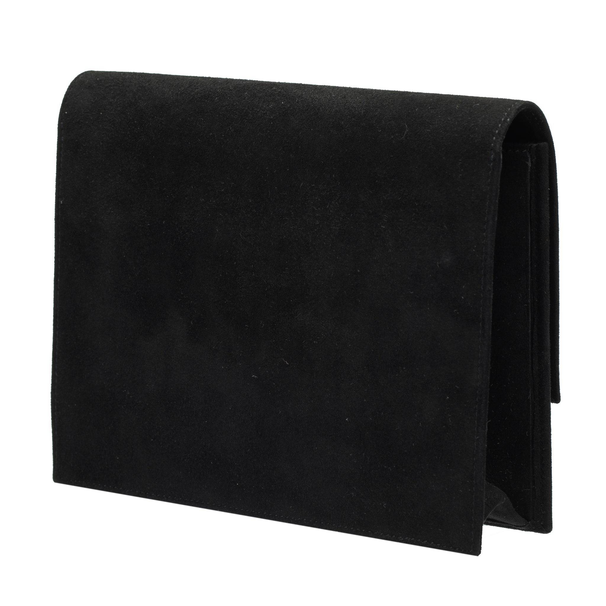 HERMES VINTAGE KELLY SO BLACK SUEDE VERROU - On Repeat