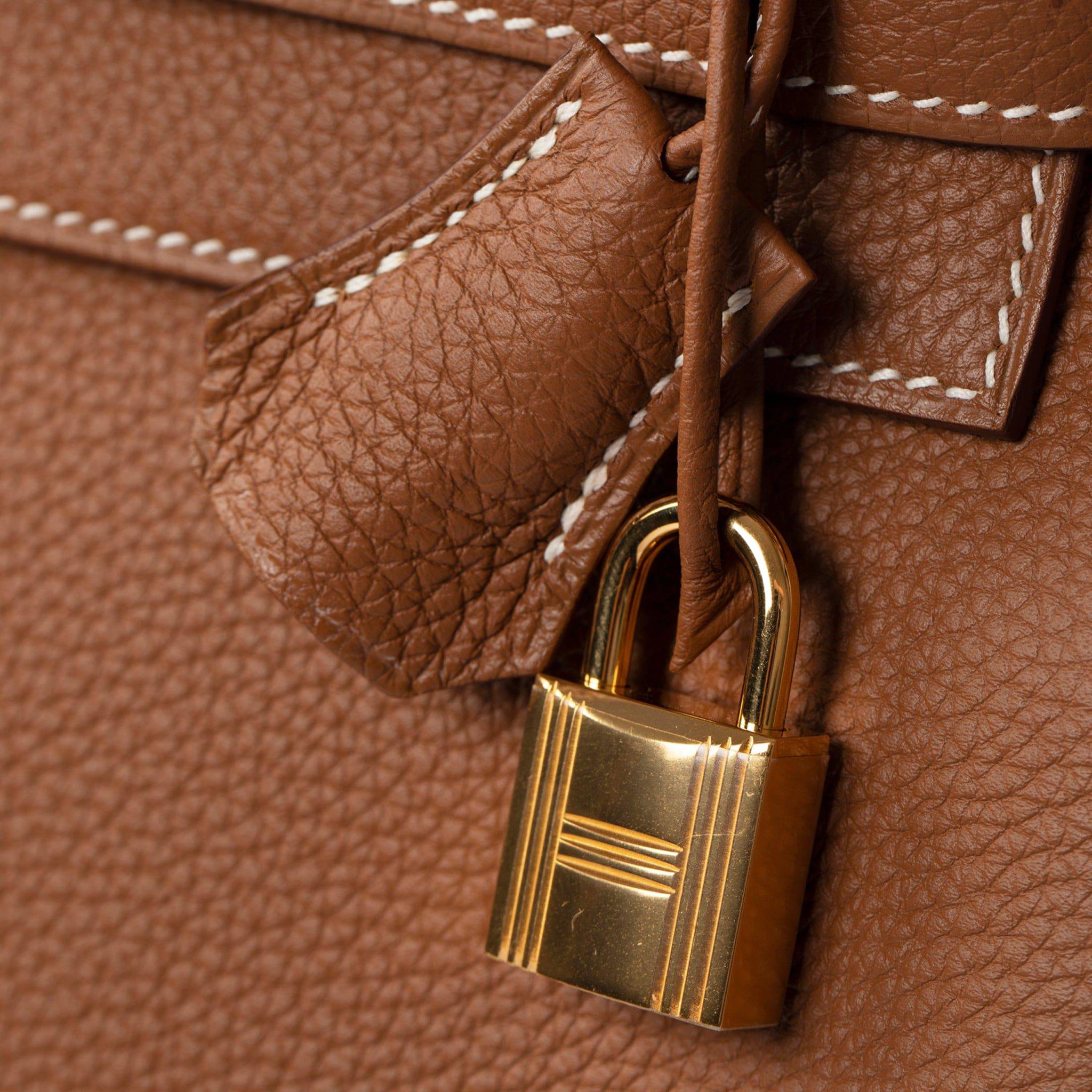 HERMES KELLY 28CM GOLD TOGO LEATHER GOLD HARDWARE - On Repeat