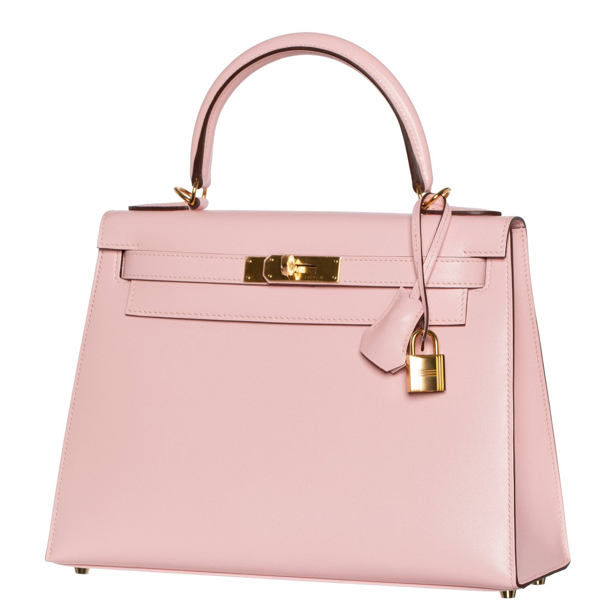 HERMES KELLY 28CM ROSE SAKURA TADELAKT LEATHER GOLD HARDWARE - On Repeat