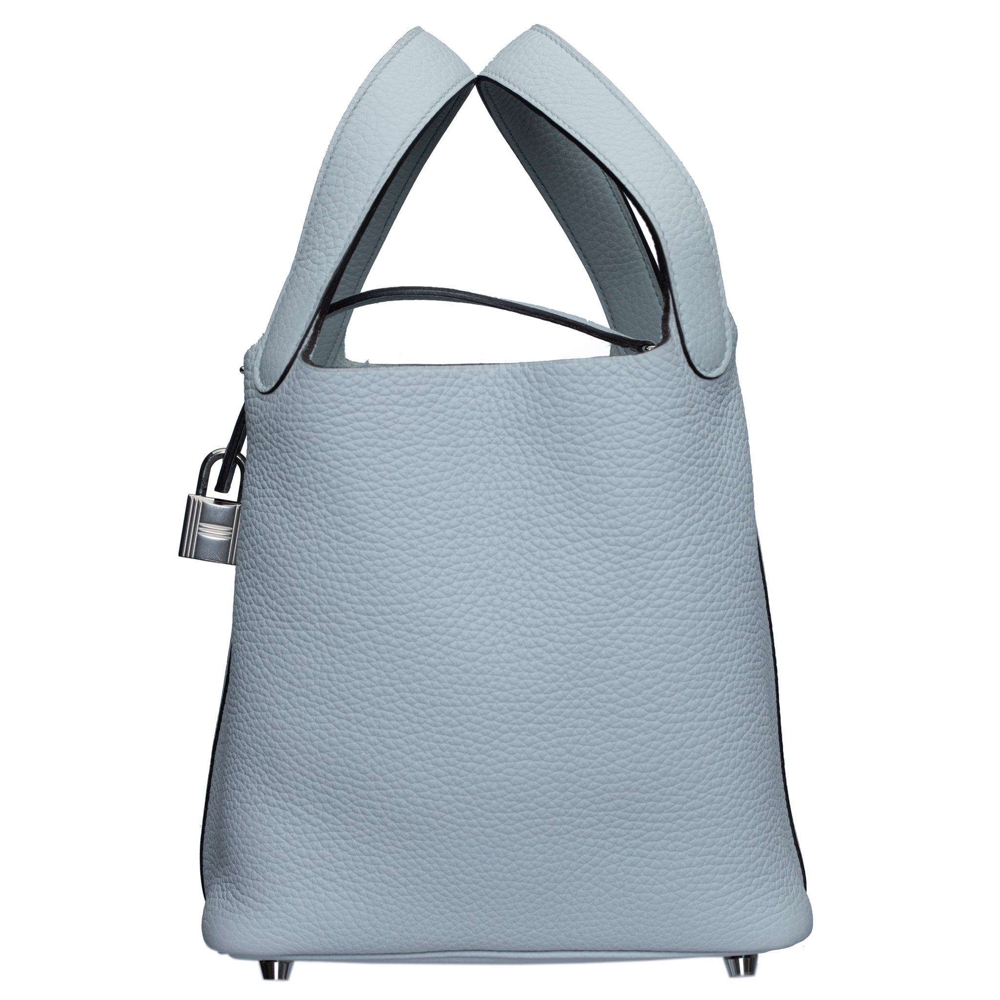 HERMES PICOTIN 18CM BLUE PALE CLEMENCE LEATHER PALLADIUM HARDWARE - On Repeat