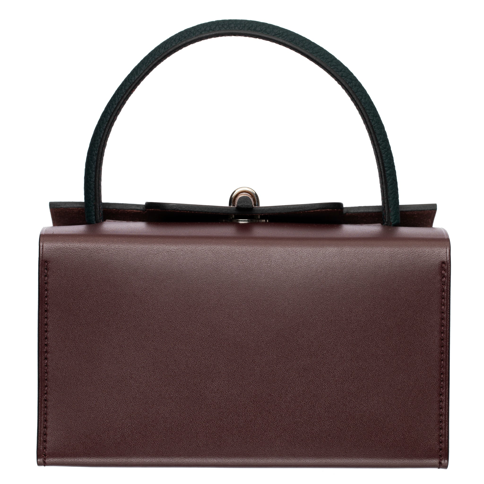 HERMES PETIT H LIMITED EDITION HANDBAG BORDEAUX, EMERALD, ROUGE H & GREEN PALLADIUM HARDWARE - On Repeat