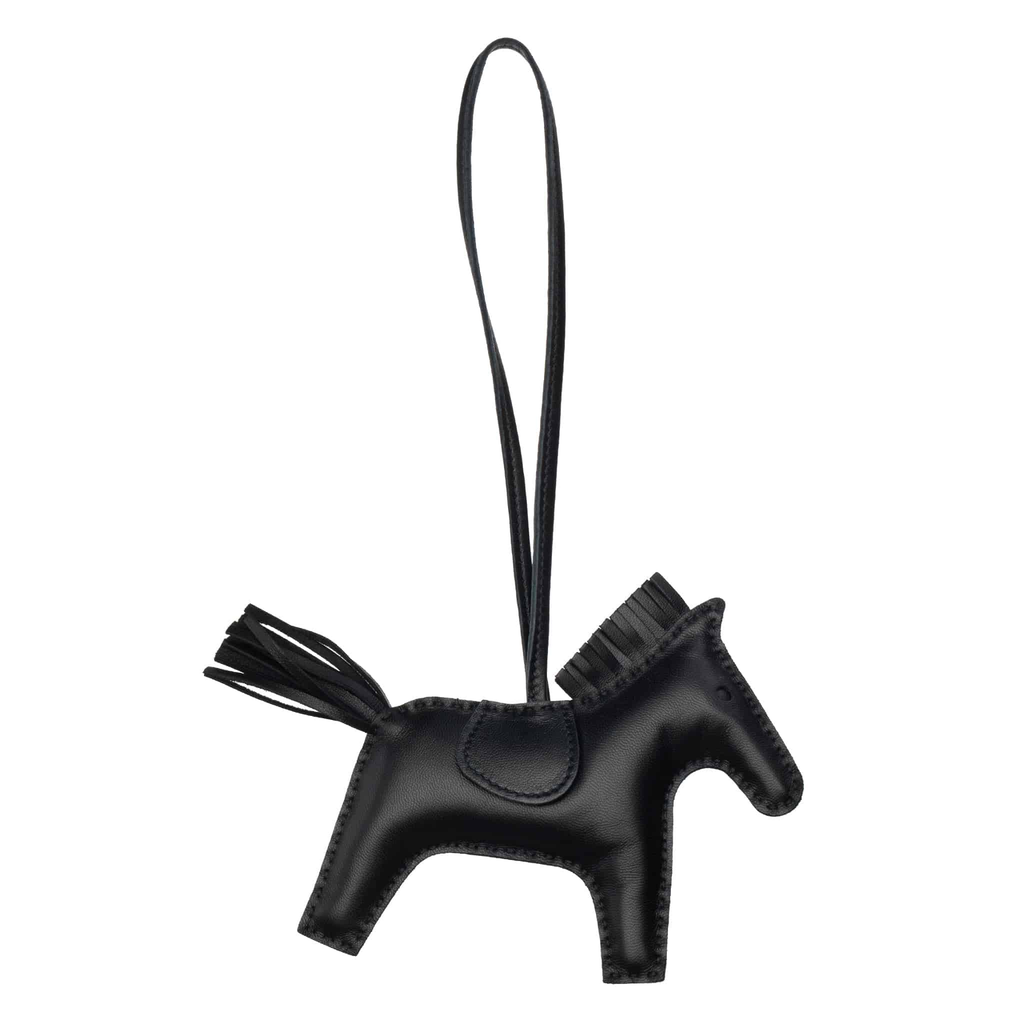 HERMES RODEO BAG CHARM MM SO BLACK - On Repeat