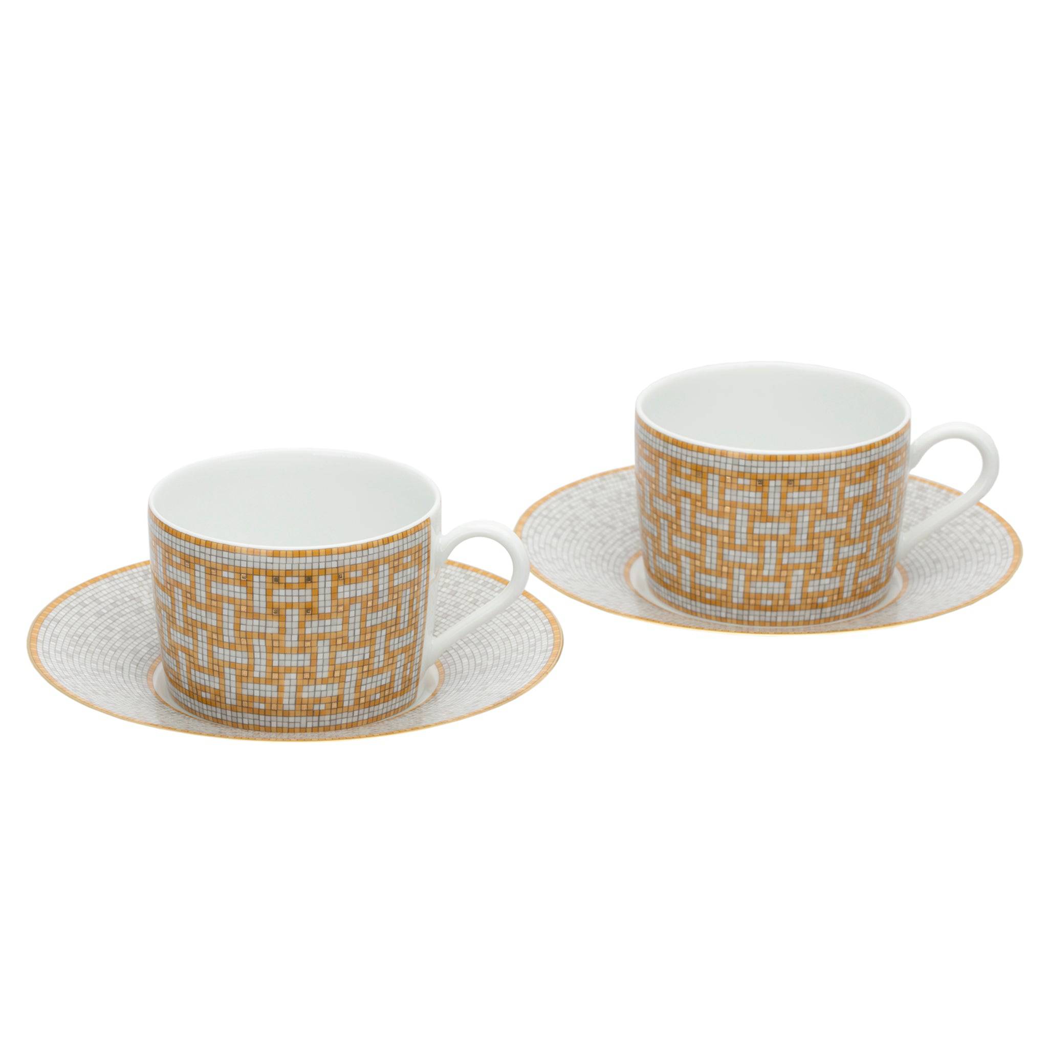 HERMES MOSAIQUE AU 24 GOLD TEA CUP SET - On Repeat