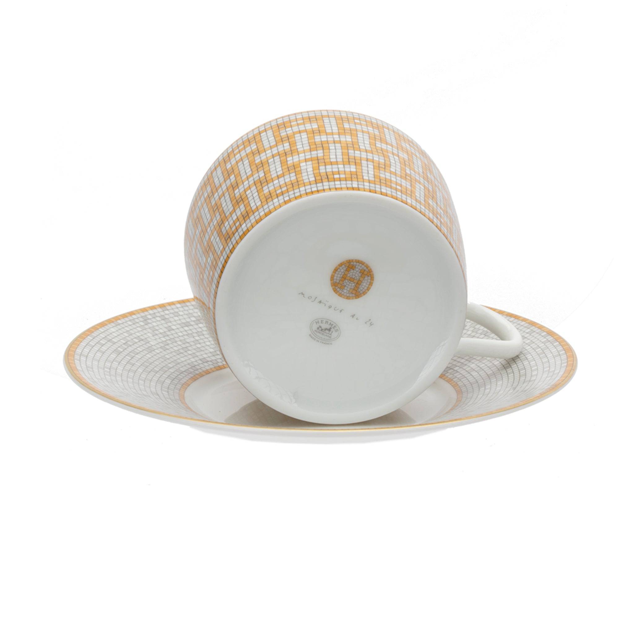 HERMES MOSAIQUE AU 24 GOLD TEA CUP SET - On Repeat