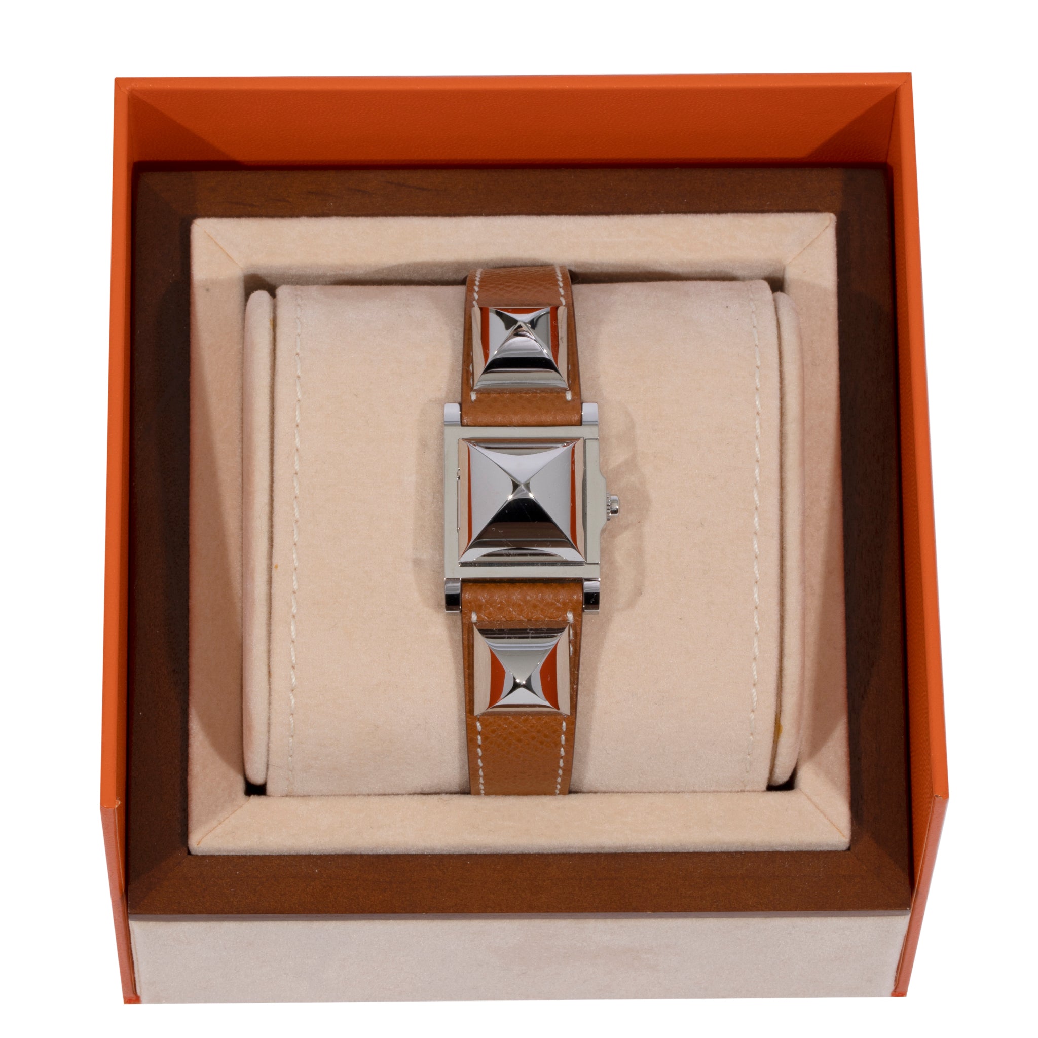 Hermes Medor Watch Gold Epsom Leather Palladium Hardware - On Repeat