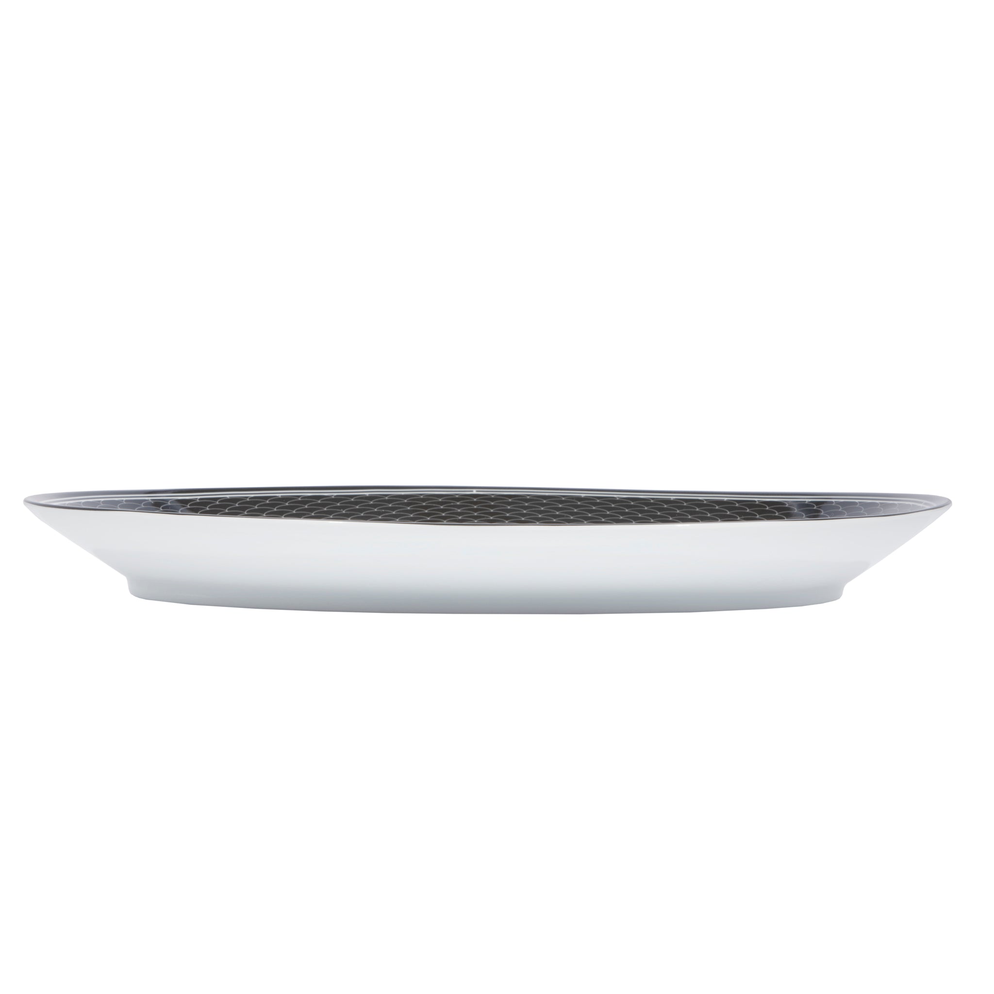 Hermes H Deco Oval Platter White & Black - On Repeat