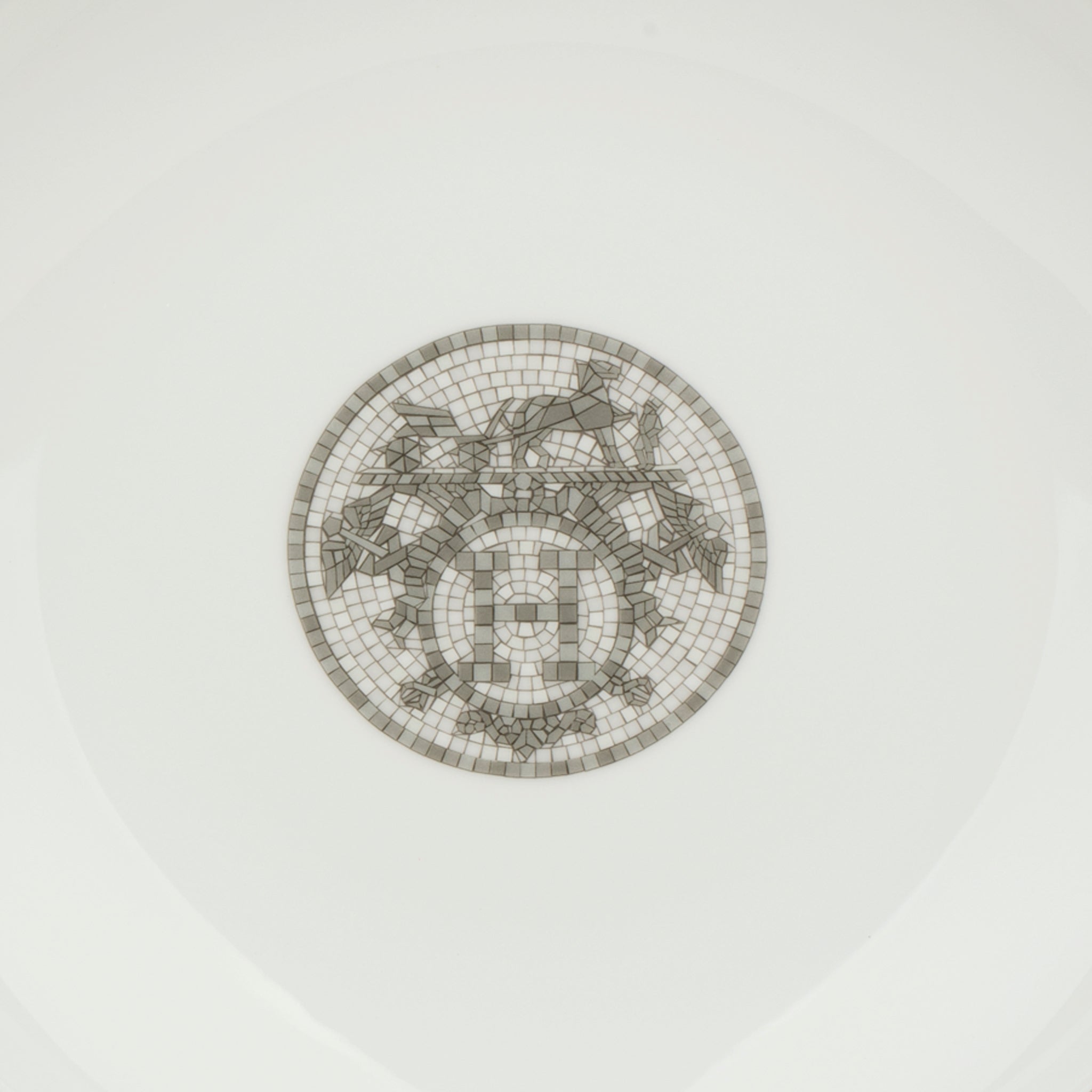 Hermes Mosaique au 24 Platinum Round Deep Platter