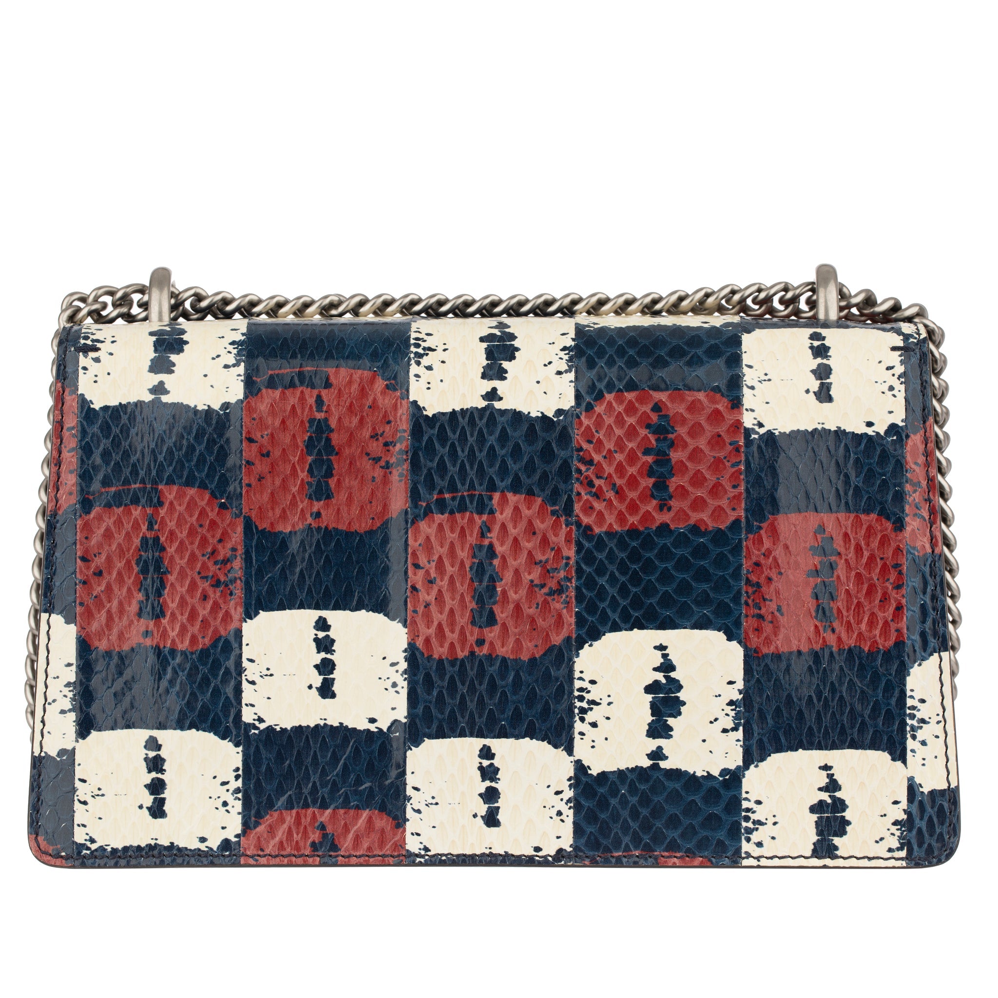 Gucci Dionysus Blue, Red & White Python Shoulder Bag - On Repeat