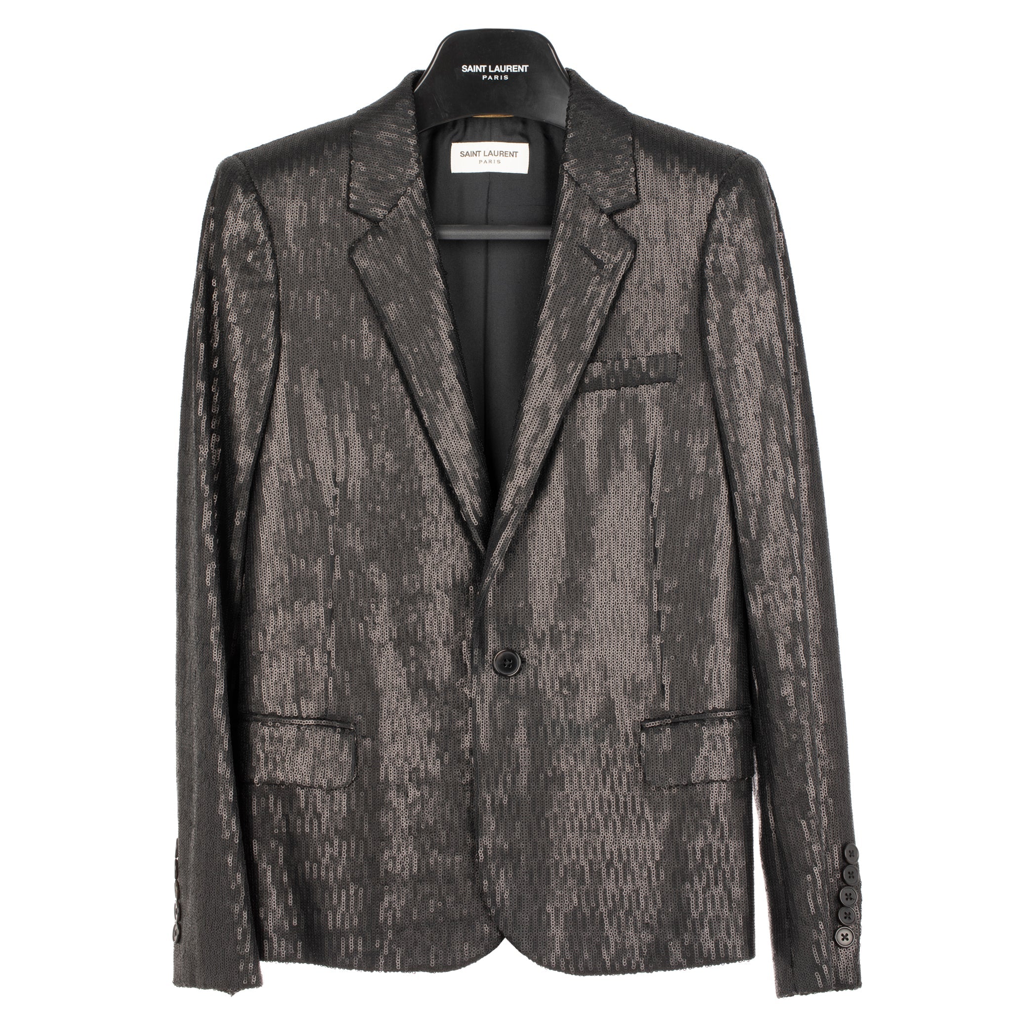 Yves Saint Laurent Evening Jacket Black Sequin 34 Fr - On Repeat