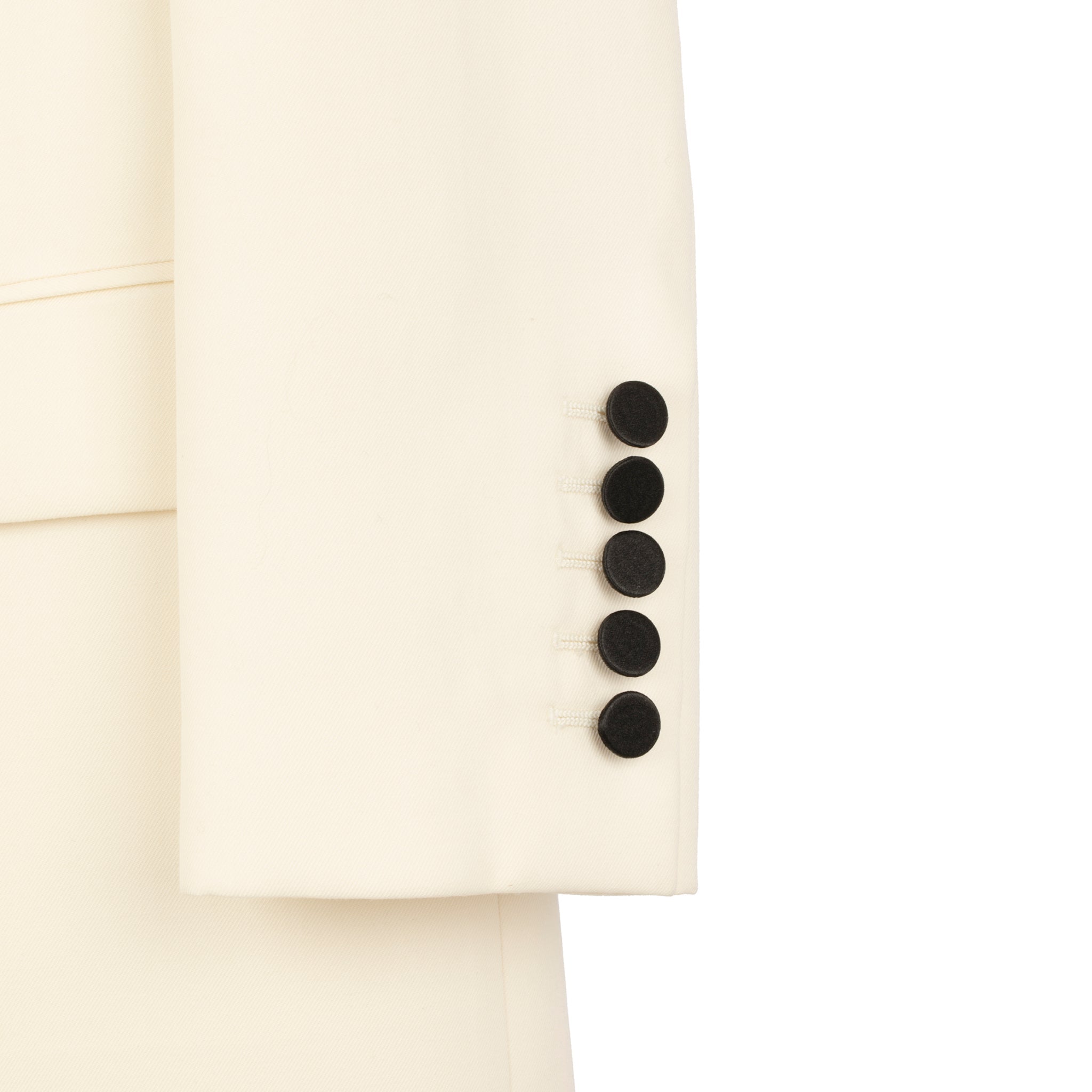 Yves Saint Laurent Evening Tuxedo Jacket Ivory & Black - On Repeat