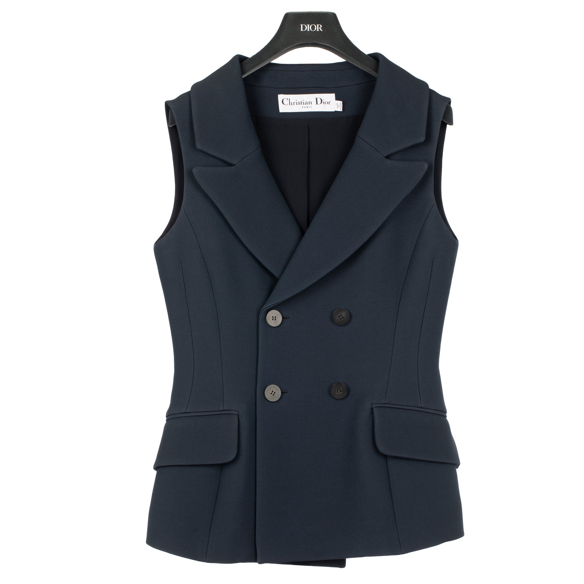 Christian Dior Womens Vest Navy 38 Fr - On Repeat