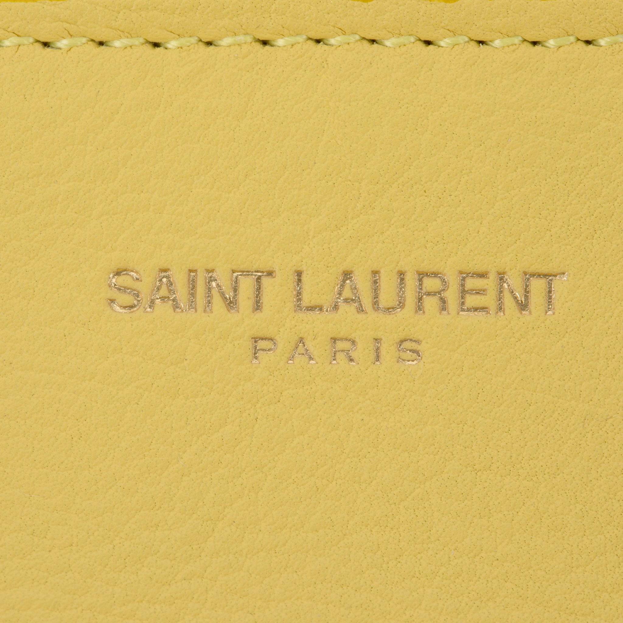 YVES SAINT LAURENT CABAS CHYC TOTE YELLOW AGED GOLD HARDWARE - On Repeat