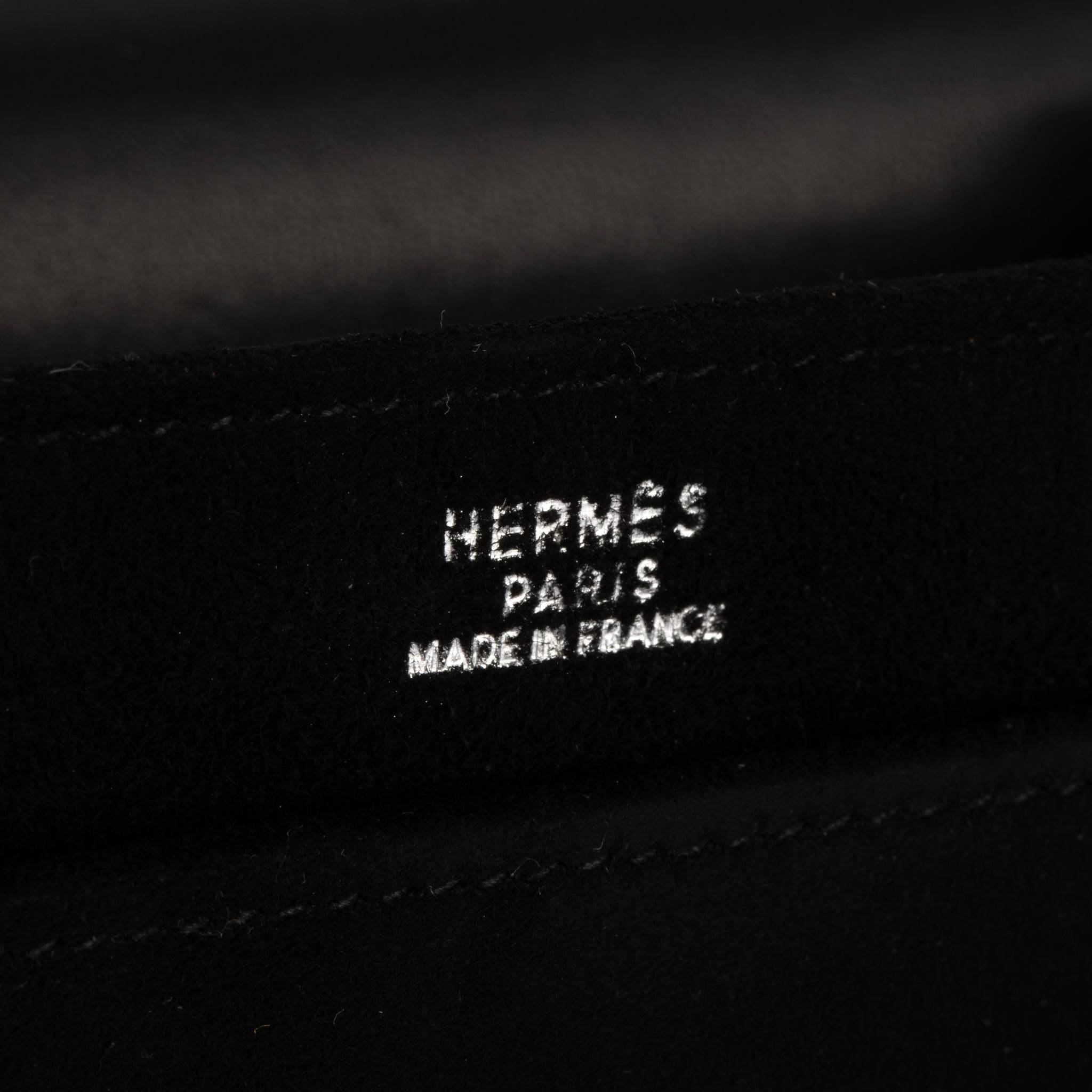 HERMES VINTAGE KELLY SO BLACK SUEDE VERROU - On Repeat